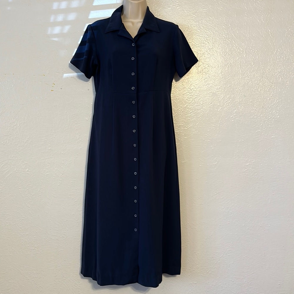 Travel Smitb womens Petite size 6 100% polyester 45” length  office summer